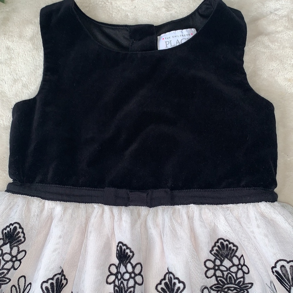 Children’s Place 3T Black & White Special Occassion Dress EUC Holiday - Picture 2 of 9